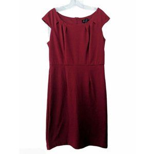 Roulette Red Stretch Cap Sleeve Dress Size 12
